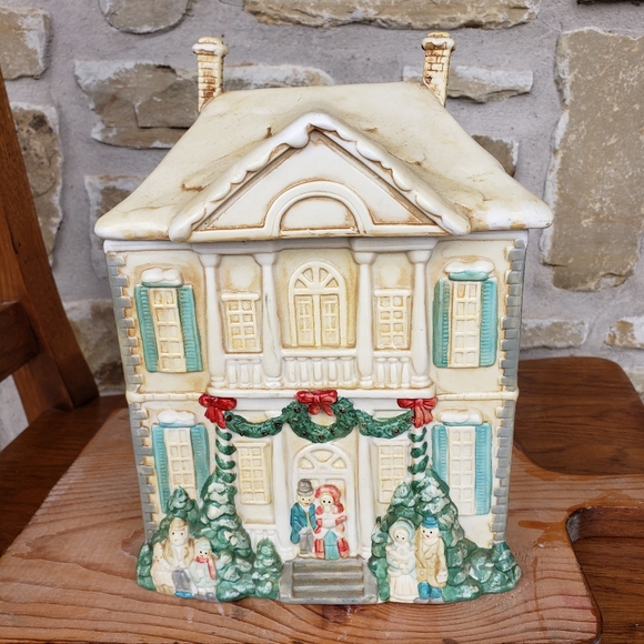 Other - Victorian Christmas Scene Cookie Jar